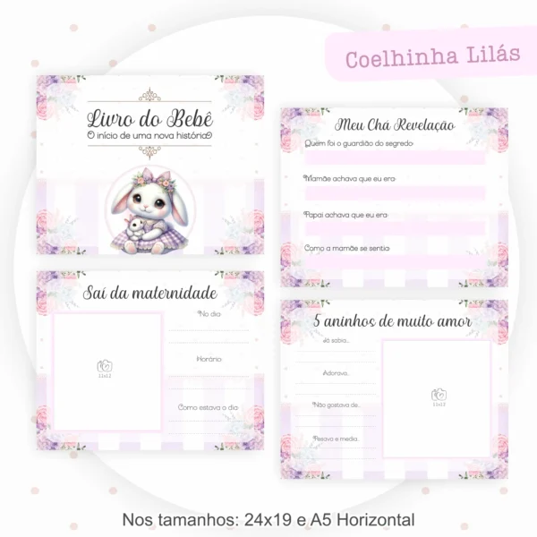 Arquivo Digital CADENETA DE VACINA COELHINHA LILAS 08 - Imagem 5