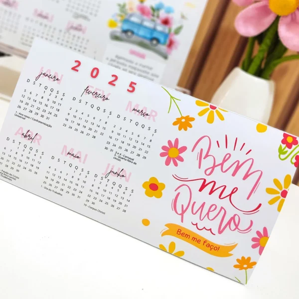 Arquivo Digital CALENDÁRIOS DE MESA FLORAL 03 - 2025 - Image 2