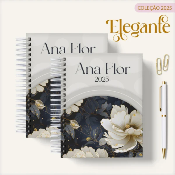 ARQUIVO DIGITAL AGENDA FLORAL ELEGANTE 04 - 2025