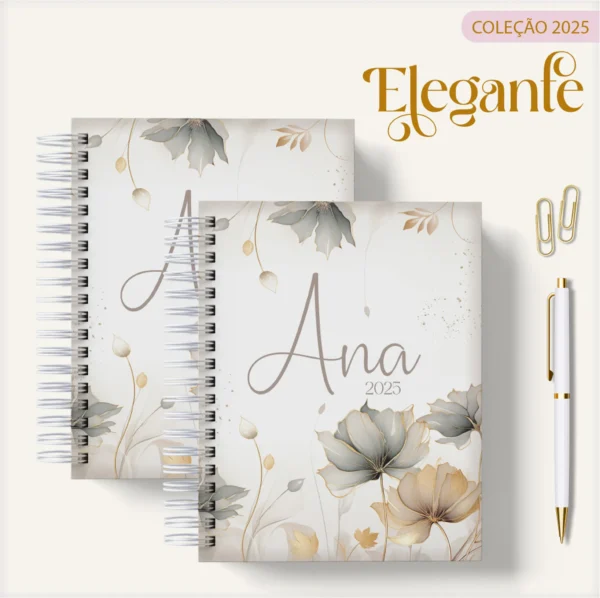 ARQUIVO DIGITAL AGENDA FLORAL ELEGANTE 02 - 2025
