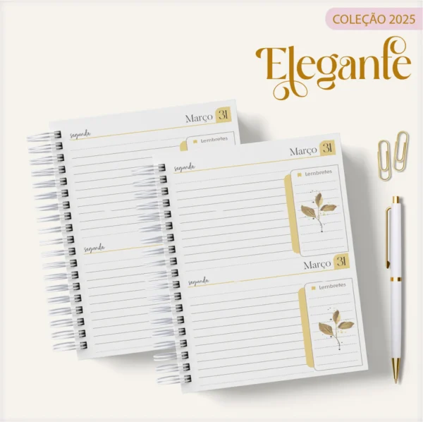 ARQUIVO DIGITAL AGENDA FLORAL ELEGANTE 06- 2025 - Image 2