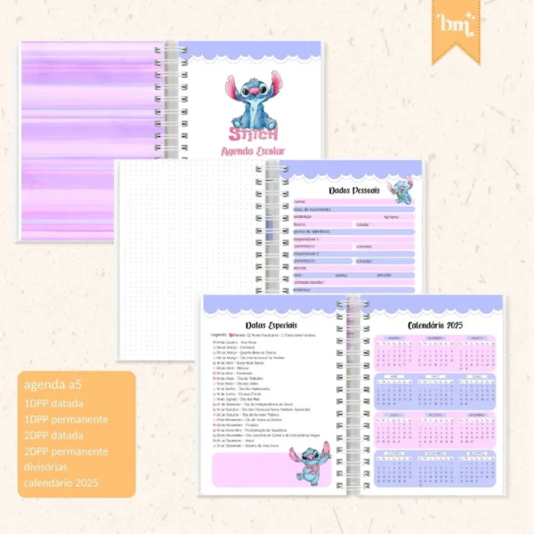 Arquivo Digital KIT ESCOLAR STITCH 01 - Imagem 2