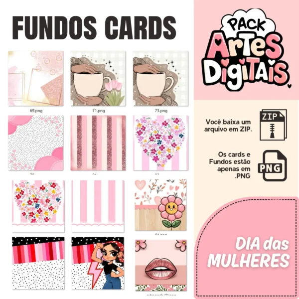 Arquivo Digital CARDS MULHERES, VARIOS MOMENTOS - Image 8