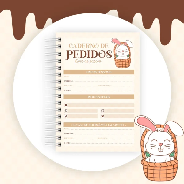 Arquivo Digital PACK Caderno de pedidos de páscoa 02 - Imagem 2