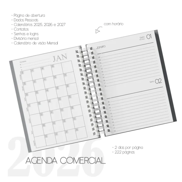 Arquivo Digital AGENDA MIOLO COMERCIAL 1 - 2026 - Imagem 2