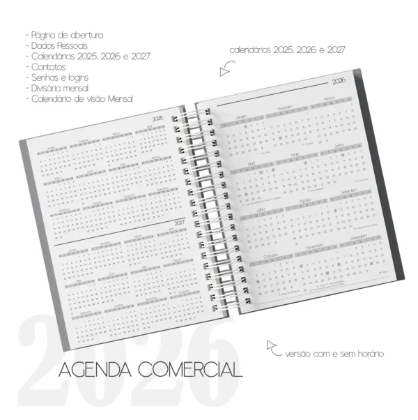 Arquivo Digital AGENDA MIOLO COMERCIAL 1 - 2026 - Imagem 3