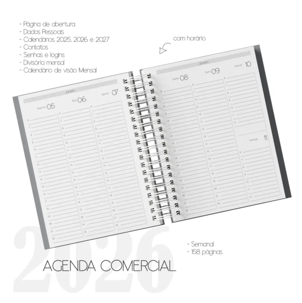 Arquivo Digital AGENDA MIOLO COMERCIAL 1 - 2026 - Imagem 5