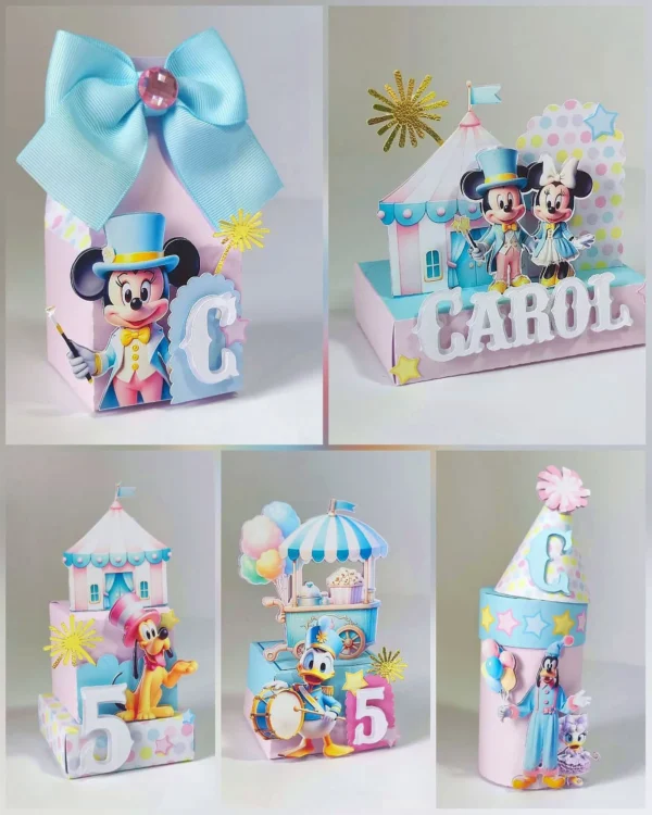 Arquivo Digital KIT FESTA Mickey Minnie Circo Candy 1