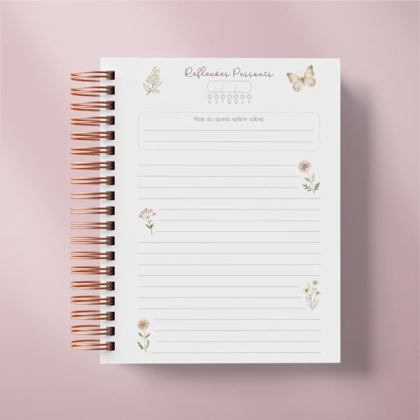 Arquivo Digital CADERNO DIARIO DE GRATIDÃO FLORAL WIREO - ASPIRAL - DISCO 1 - Imagem 6