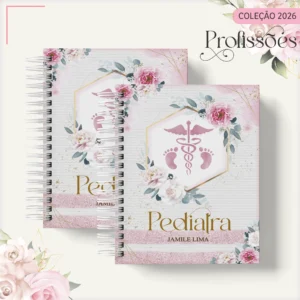 Arquivo Digital AGENDA FEMININA PEDIATRA FLORAL 2 - 2026