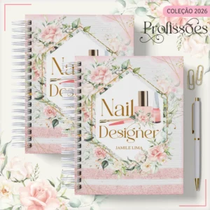 Arquivo Digital AGENDA NAIL DESIGNER FLORAL 2 - 2026