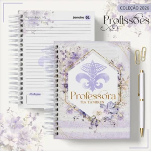 Arquivo Digital AGENDA PROFESSORA FLORAL 2 - 2026