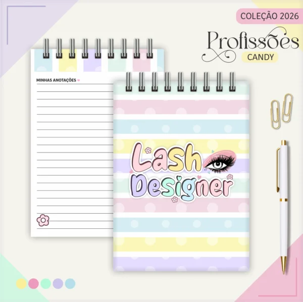 Arquivo Digital AGENDA LASH DESIGNER CANDY 1 - 2026 - Imagem 2
