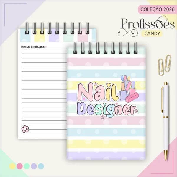 Arquivo Digital AGENDA NAIL DESIGNER CANDY 1 - 2026 - Imagem 2