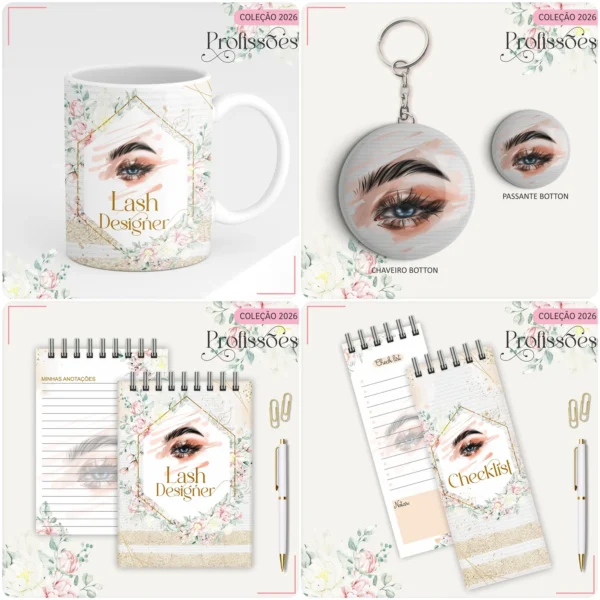 Arquivo Digital AGENDA LASH DESIGNER FLORAL 2 - 2026 - Imagem 3