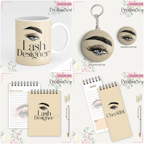 Arquivo Digital AGENDA LASH DESIGNER FLORAL 2 - 2026 - Imagem 5