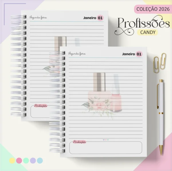 Arquivo Digital AGENDA NAIL DESIGNER CANDY 1 - 2026 - Imagem 7