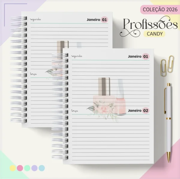 Arquivo Digital AGENDA NAIL DESIGNER CANDY 1 - 2026 - Imagem 8