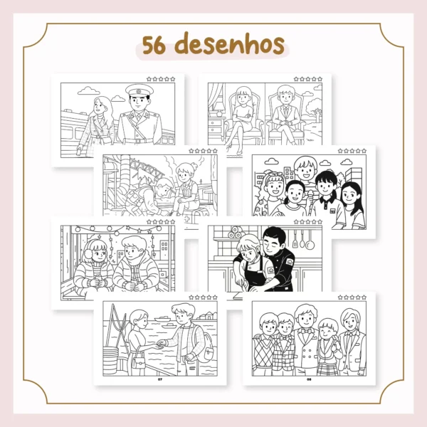 Arquivo Digital LIVRO DE COLORIR DORAMA 03 - Imagem 2