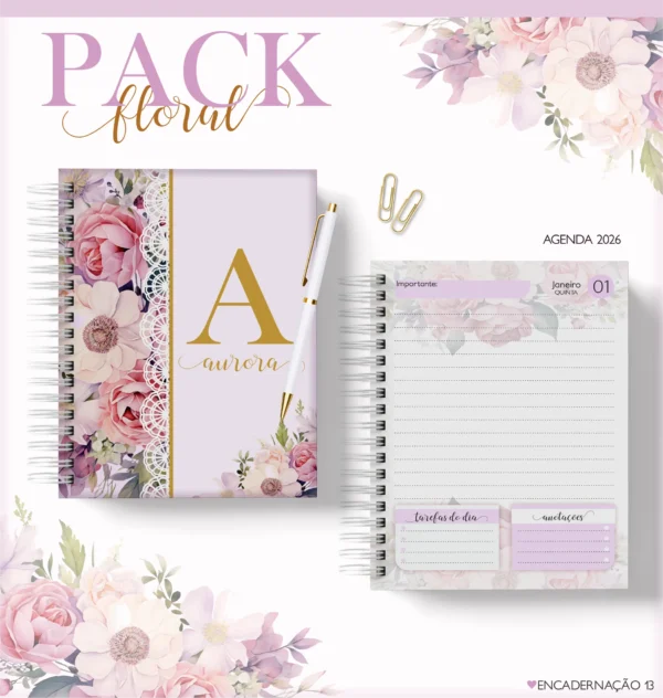 Arquivo Digital AGENDA ALFABETO FLORAL 1 - 2026