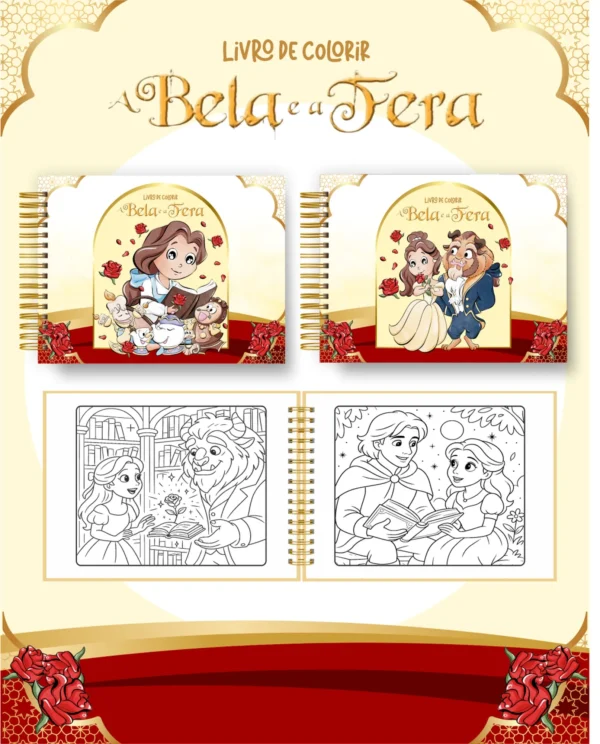 Arquivo Digital LIVRO DE COLORIR A BELA E A FERA 01
