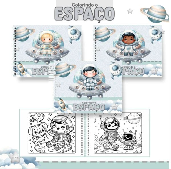 Arquivo Digital LIVRO DE COLORIR ASTRONAUTAS 02