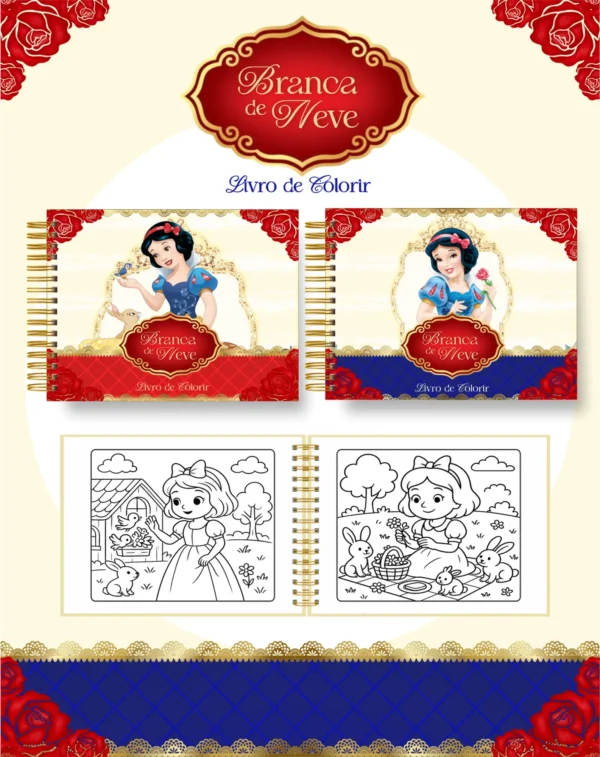 Arquivo Digital LIVRO DE COLORIR BRANCA DE NEVE 02