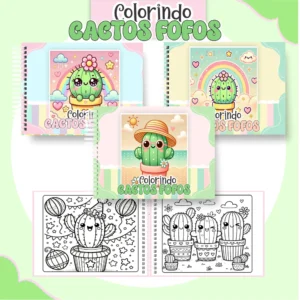 Arquivo Digital LIVRO DE COLORIR CACTOS 01