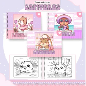 Arquivo Digital LIVRO DE COLORIR CAPIVARA 04