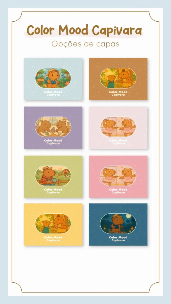 Arquivo Digital LIVRO DE COLORIR CAPIVARA 08