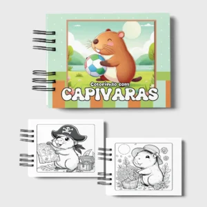 Arquivo Digital LIVRO DE COLORIR CAPIVARAS 01