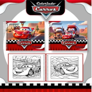 Arquivo Digital LIVRO DE COLORIR CARROS DISNEY 01