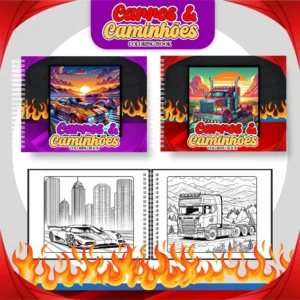 Arquivo Digital LIVRO DE COLORIR CARROS E CAMINHÕES 01