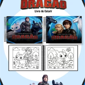 Arquivo Digital LIVRO DE COLORIR COMO TREINAR O SEU DRAGÃO 01