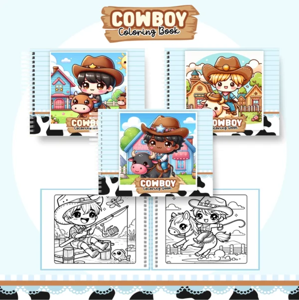 Arquivo Digital LIVRO DE COLORIR COWBOY 01