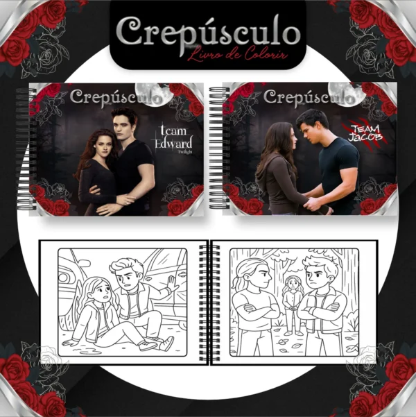 Arquivo Digital LIVRO DE COLORIR CREPÚSCULO 01