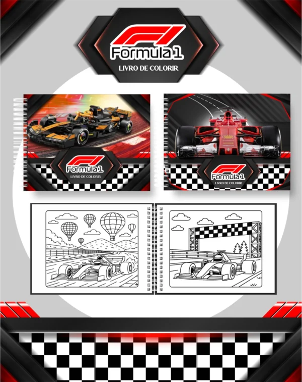 Arquivo Digital LIVRO DE COLORIR FORMULA1 01