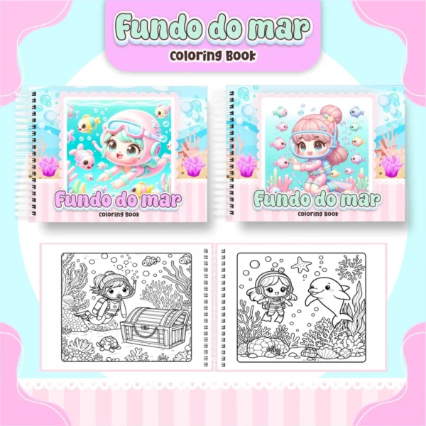 Arquivo Digital LIVRO DE COLORIR FUNDO DO MAR 01