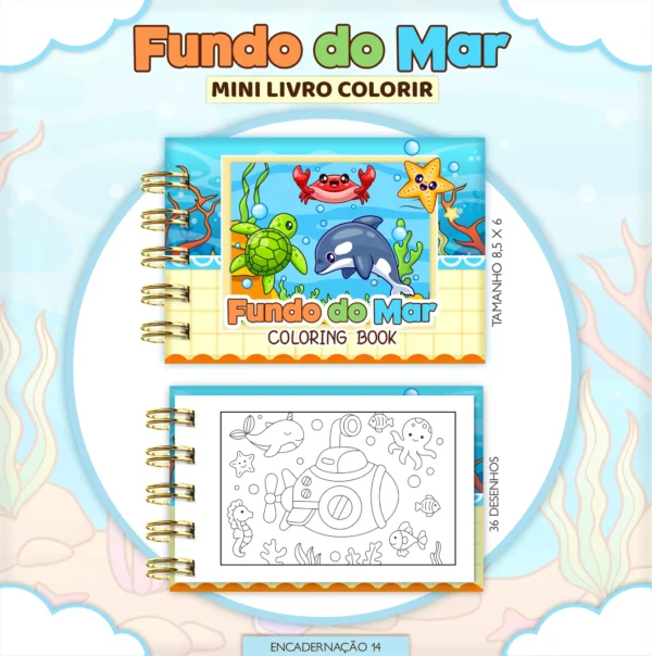 Arquivo Digital LIVRO DE COLORIR FUNDO DO MAR 04