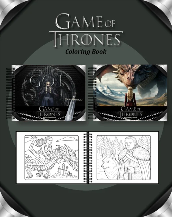 Arquivo Digital LIVRO DE COLORIR GAME OF THRONES 01