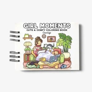 Arquivo Digital LIVRO DE COLORIR GIRL MOMENTS 01