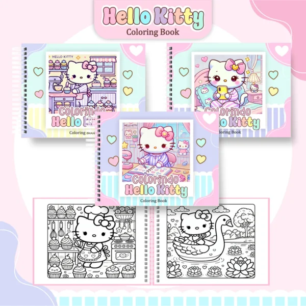 Arquivo Digital LIVRO DE COLORIR HELLO KITTY 02