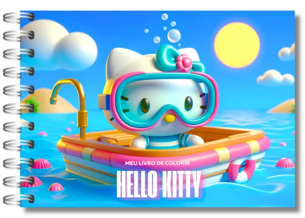 Arquivo Digital LIVRO DE COLORIR HELLO KITTY 03