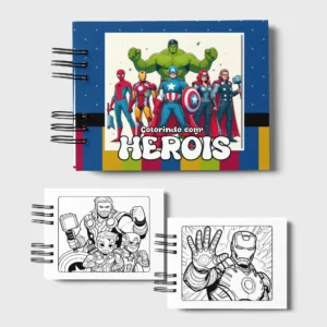 Arquivo Digital LIVRO DE COLORIR HEROIS 01
