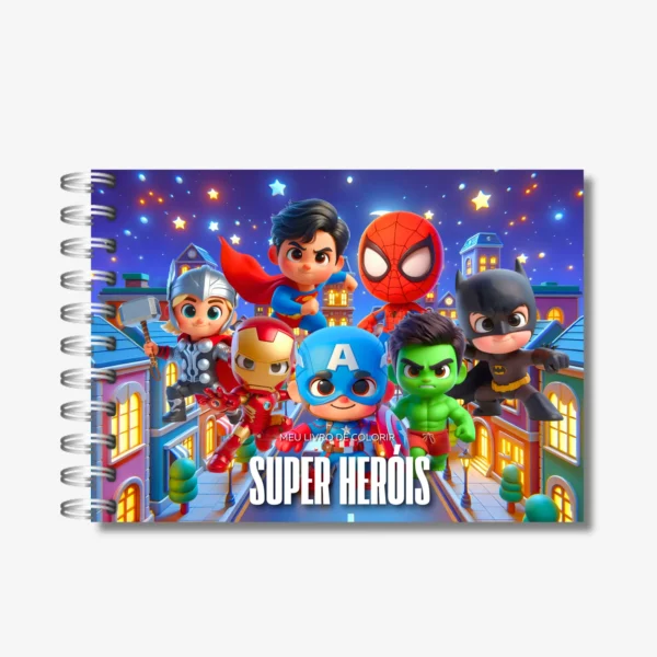 Arquivo Digital LIVRO DE COLORIR HEROIS 02