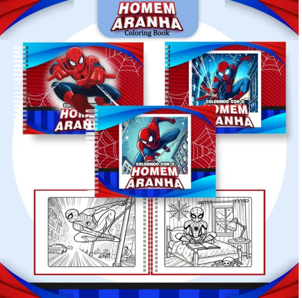 Arquivo Digital LIVRO DE COLORIR HOMEM ARANHA 02