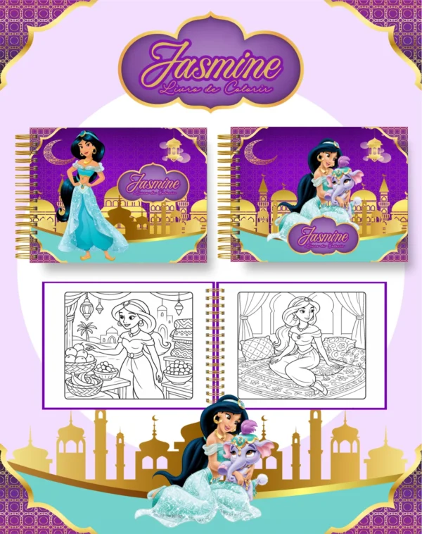 Arquivo Digital LIVRO DE COLORIR JASMINE 01
