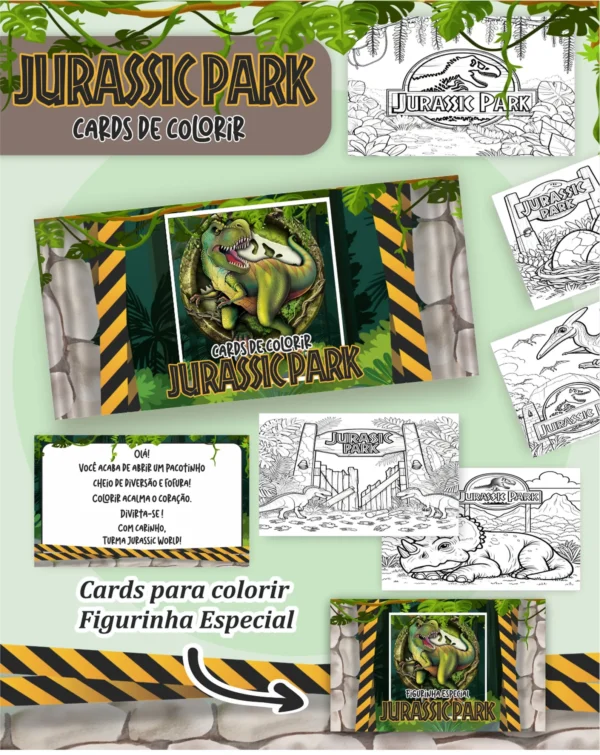 Arquivo Digital LIVRO DE COLORIR JURASSIC PARK 01