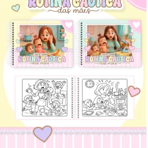 Arquivo Digital LIVRO DE COLORIR ROTINA CAÓTICA DAS MÃES 01