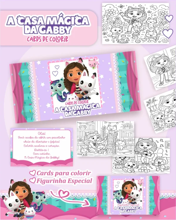 Arquivo Digital LIVRO DE COLORIR A CASA MÁGICA DA GABBY 01 - Imagem 2